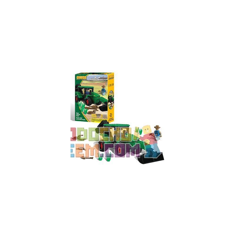 BEST-LOCK 14441 non Lego MÁY KÉO XANH bộ đồ chơi xếp lắp ráp ghép mô hình City GREEN TRACTOR Thành Phố 105 khối