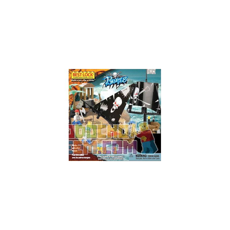 BEST-LOCK 24014 Xếp hình kiểu Lego Pirate Boat Pirate Ship Tàu Cướp Biển 240 khối BEST-LOCK 24014 Xếp hình kiểu Lego Pirate Boat Pirate Ship Tàu Cướp Biển 240 khối