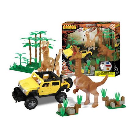 BEST-LOCK 24028 non  KHỦNG LONG TẤN CÔNG bộ đồ chơi xếp lắp ráp ghép mô hình Dino DINOSAUR ATTAC 240 khối