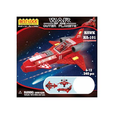BEST-LOCK 24033 non  MÁY BAY CHIẾN ĐẤU HA-101 EAGLE bộ đồ chơi xếp lắp ráp ghép mô hình HAWK HA-101 240 khối
