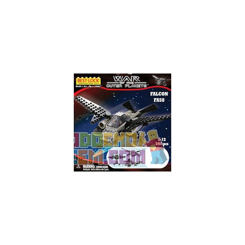 BEST-LOCK 24034 Xếp hình kiểu Lego Falcon FA58 FA58 Falcon Fighter Máy Bay Chiến đấu Falcon FA58 240 khối BEST-LOCK 24034 Xếp hình kiểu Lego Falcon FA58 FA58 Falcon Fighter Máy Bay Chiến đấu Falcon FA58 240 khối