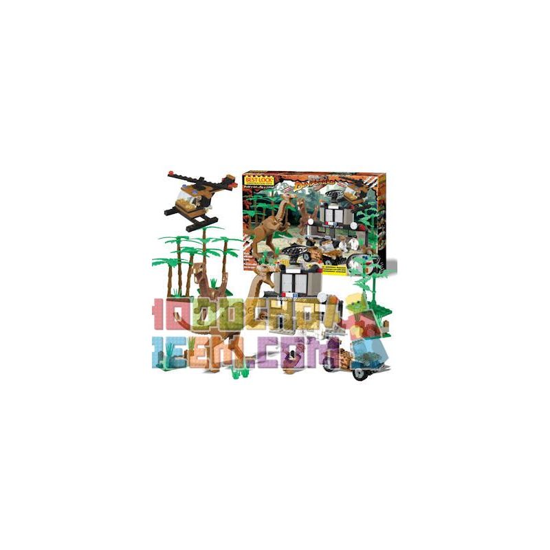 BEST-LOCK 33020 non Lego TRẠM NGHIÊN CỨU KHỦNG LONG bộ đồ chơi xếp lắp ráp ghép mô hình Dino DINOSAUR RESEARCH STATION 330 khối