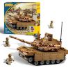 BEST-LOCK 34282 non  BỂ CÁT bộ đồ chơi xếp lắp ráp ghép mô hình Military Army SAND TANK Quân Sự Bộ Đội 300 khối