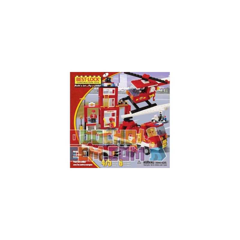 BEST-LOCK 47505 Xếp hình kiểu Lego CITY Firefighter Station Fire Department Sở Cứu Hỏa 475 khối BEST-LOCK 47505 Xếp hình kiểu Lego CITY Firefighter Station Fire Department Sở Cứu Hỏa 475 khối