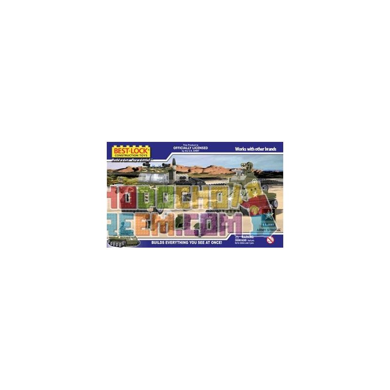 BEST-LOCK 50063 Xếp hình kiểu Lego MILITARY ARMY Truck & Sherman Tank Truck And Sherman Tank Xe Tải Và Xe Tăng Sherman 450 khối BEST-LOCK 50063 Xếp hình kiểu Lego MILITARY ARMY Truck & Sherman Tank Truck And Sherman Tank Xe Tải Và Xe Tăng Sherman 450 khối