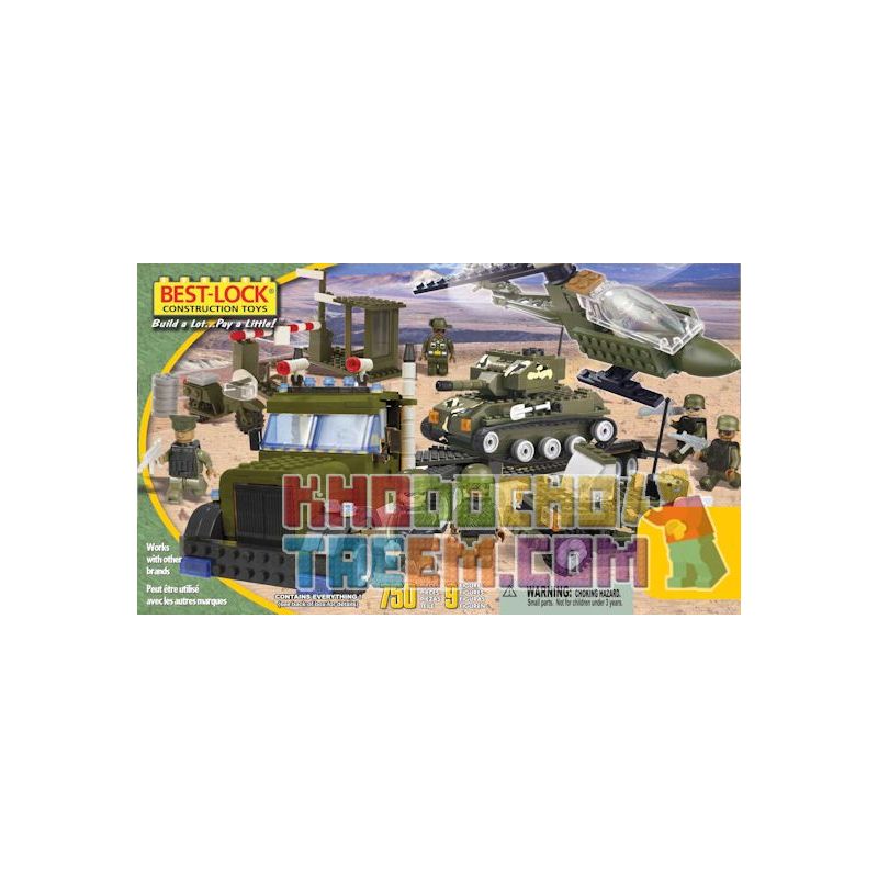 BEST-LOCK 75010 Xếp hình kiểu Lego MILITARY ARMY Military Play Set Military Set Bộ Quân Sự 750 khối BEST-LOCK 75010 Xếp hình kiểu Lego MILITARY ARMY Military Play Set Military Set Bộ Quân Sự 750 khối