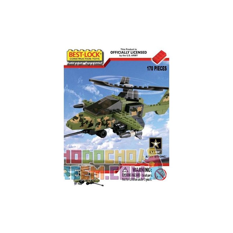BEST-LOCK 17012 Xếp hình kiểu Lego MILITARY ARMY Apache Helicopter Trực Thăng Apache 170 khối BEST-LOCK 17012 Xếp hình kiểu Lego MILITARY ARMY Apache Helicopter Trực Thăng Apache 170 khối