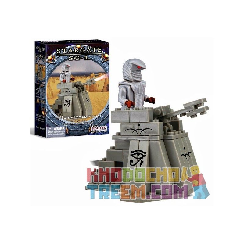 BEST-LOCK 01104S non Lego JAFFA PHÒNG THỦ bộ đồ chơi xếp lắp ráp ghép mô hình Star Wars STARGATE SG-1 JAFFA DEFENSE TOWER Chiến Tranh Giữa Các Vì Sao 50 khối