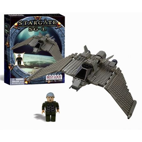 BEST-LOCK 01111S non  F-302. bộ đồ chơi xếp lắp ráp ghép mô hình Star Wars STARGATE SG-1 F-302 Chiến Tranh Giữa Các Vì Sao 230 khối
