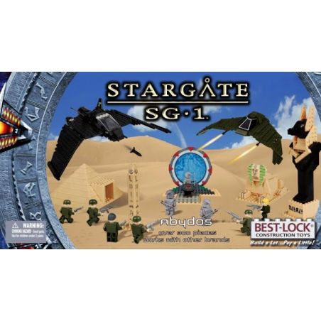 BEST-LOCK 01120S non  ABYDOS. bộ đồ chơi xếp lắp ráp ghép mô hình Star Wars STARGATE SG-1 ABYDOS Chiến Tranh Giữa Các Vì Sao 900 khối