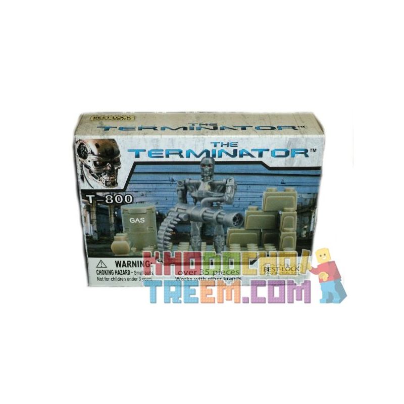 BEST-LOCK 01049T non Lego T-800. bộ đồ chơi xếp lắp ráp ghép mô hình Terminator Kẻ Hủy Diệt 35 khối