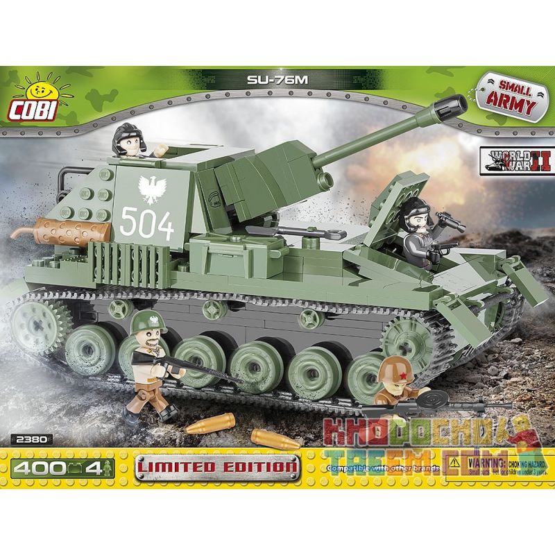 COBI 2380 Xếp hình kiểu Lego MILITARY ARMY SU-76M Limited Edition SU-76M Phiên Bản Giới Hạn 400 khối COBI 2380 Xếp hình kiểu Lego MILITARY ARMY SU-76M Limited Edition SU-76M Phiên Bản Giới Hạn 400 khối