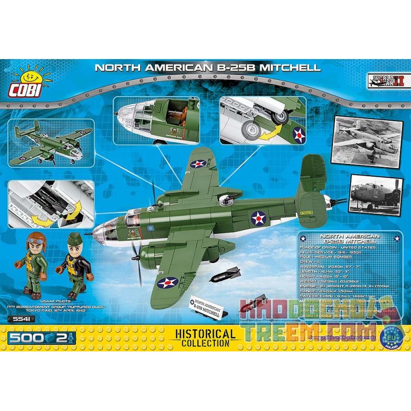 COBI 5541 non  MÁY BAY NÉM BOM B-25 MITCHELL bộ đồ chơi xếp lắp ráp ghép mô hình Military Army NORTH AMERICAN B-25 MITCHELL Quân Sự Bộ Đội 500 khối COBI 5541 non  MÁY BAY NÉM BOM B-25 MITCHELL bộ đồ chơi xếp lắp ráp ghép mô hình Military Army NORTH AMERICAN B-25 MITCHELL Quân Sự Bộ Đội 500 khối