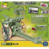 COBI 2153 non  LỰU PHÁO 100 MM WZ.1914 bộ đồ chơi xếp lắp ráp ghép mô hình Military Army HOWITZER 100 MM WZ.1914/19 P Quân Sự Bộ Đội 50 khối