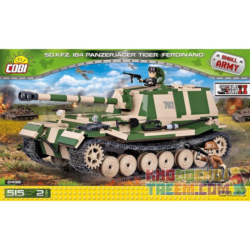 COBI 2496 Xếp hình kiểu Lego MILITARY ARMY Panzerjäger Tiger (P) Ferdinand Tiger (P) Tank Destroyer Tàu Khu Trục Tiger (P) 515 khối COBI 2496 Xếp hình kiểu Lego MILITARY ARMY Panzerjäger Tiger (P) Ferdinand Tiger (P) Tank Destroyer Tàu Khu Trục Tiger (P) 515 khối
