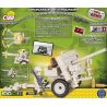 COBI 2189 non  QF 2 POUNDER bộ đồ chơi xếp lắp ráp ghép mô hình Military Army ORDNANCE QF 2-POUNDER Quân Sự Bộ Đội 100 khối
