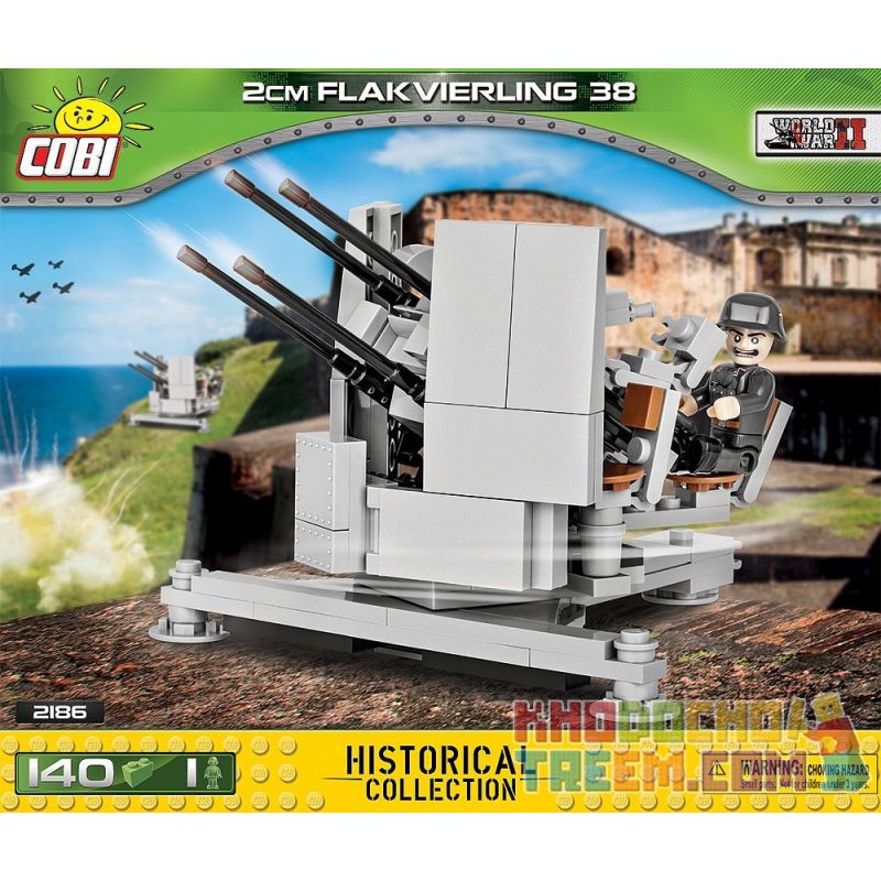 COBI 2186 Xếp hình kiểu Lego MILITARY ARMY Flakvierling 38 20 Mm 20mm Flakvierling38 Anti-aircraft Gun Súng Phòng Không 20mm Flakvierling38 140 khối COBI 2186 Xếp hình kiểu Lego MILITARY ARMY Flakvierling 38 20 Mm 20mm Flakvierling38 Anti-aircraft Gun Súng Phòng Không 20mm Flakvierling38 140 khối