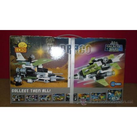 COBI 1251 non  X-DRACO CHÈO THUYỀN TRÊN DẢI NGÂN HÀ bộ đồ chơi xếp lắp ráp ghép mô hình X-DRACO GALACTIC RACER 323 khối