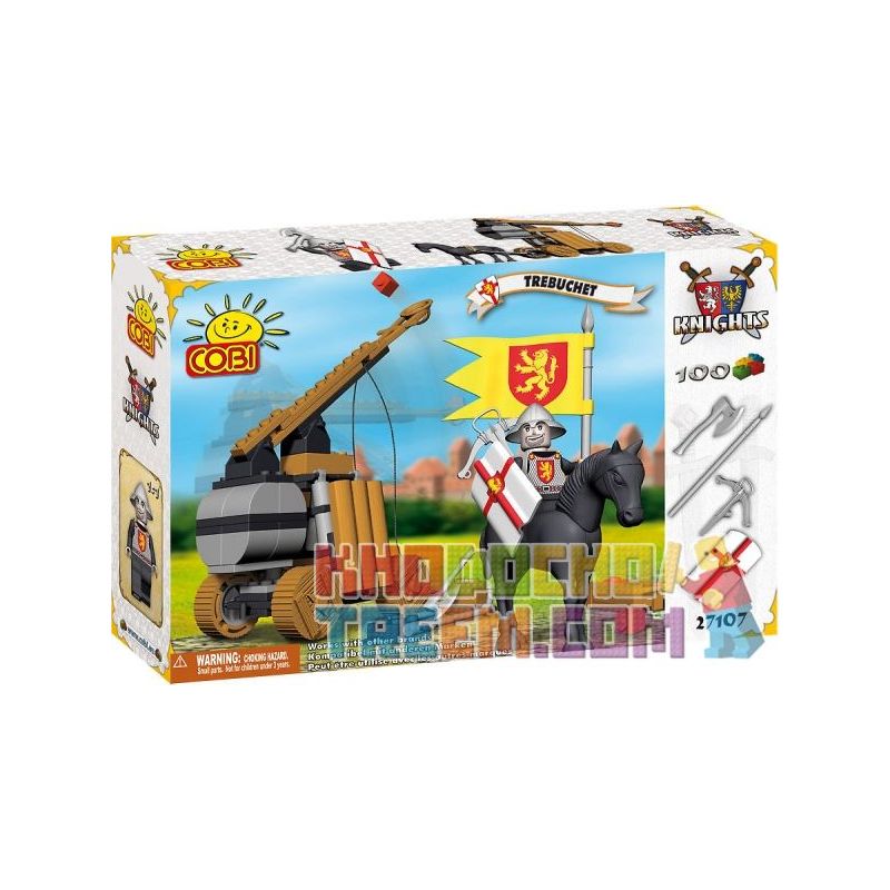 COBI 27104 27107 Xếp hình kiểu Lego Trebuchet Stone Thrower Người Ném đá gồm 2 hộp nhỏ 100 khối COBI 27104 27107 Xếp hình kiểu Lego Trebuchet Stone Thrower Người Ném đá gồm 2 hộp nhỏ 100 khối