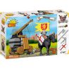 COBI 27107 27104 non  NGƯỜI NÉM ĐÁ bộ đồ chơi xếp lắp ráp ghép mô hình Medieval Castle TREBUCHET Chiến Tranh Trung Cổ 100 khối