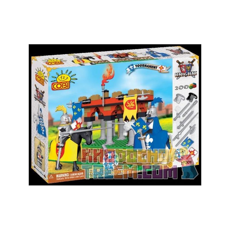 COBI 27200 27201 Xếp hình kiểu Lego Knight Tournament Giải đấu Hiệp Sĩ gồm 2 hộp nhỏ 200 khối COBI 27200 27201 Xếp hình kiểu Lego Knight Tournament Giải đấu Hiệp Sĩ gồm 2 hộp nhỏ 200 khối