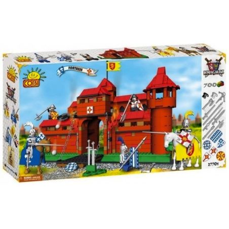 COBI 27701 non  PHÁO ĐÀI bộ đồ chơi xếp lắp ráp ghép mô hình Medieval Castle FORTRESS Chiến Tranh Trung Cổ 700 khối