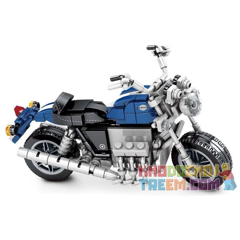 SEMBO 701206 non Lego XE TAY GA HONDA VALKYIE bộ đồ chơi xếp lắp ráp ghép mô hình Motorcycle Motorbike Xe Hai Bánh 317 khối