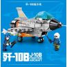 SEMBO 202124 non  PHIÊN BẢN Q CỦA TIÊM KÍCH J-10B TRUNG QUỐC bộ đồ chơi xếp lắp ráp ghép mô hình Military Army J-10B FIGHTER AIRCRAFT Quân Sự Bộ Đội 338 khối