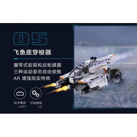 XIAOMI MITU MI ONEBOT XJXL01IQI 01IQI non  CÁ BAY bộ đồ chơi xếp lắp ráp ghép mô hình  Kỹ Thuật Công Nghệ Cao Mô Hình Phương Tiện 477 khối