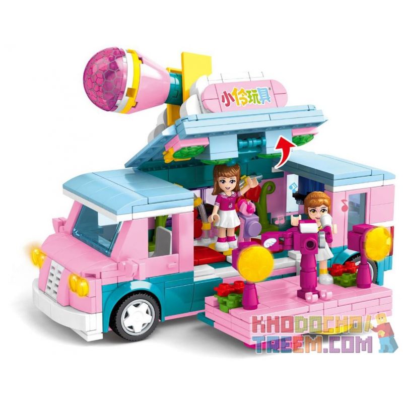 SEMBO 604001 Xếp hình kiểu Lego FRIENDS Xiaoling Toys Creative Interview Car Xe Phỏng Vấn Sáng Tạo 583 khối SEMBO 604001 Xếp hình kiểu Lego FRIENDS Xiaoling Toys Creative Interview Car Xe Phỏng Vấn Sáng Tạo 583 khối