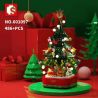 SEMBO 601097 non  HỘP NHẠC CÂY THÔNG NOEL XOAY NHẸ LỄ HỘI bộ đồ chơi xếp lắp ráp ghép mô hình Creator CHRISTMAS Sáng Tạo 486 khối