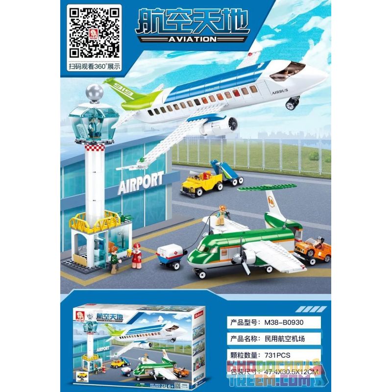 SLUBAN M38-B0930 B0930 0930 M38B0930 38-B0930 Xếp hình kiểu Lego CITY Aviation Airpot Aviation World Civil Aviation Airport Sân Bay Hàng Không Dân Dụng 731 khối SLUBAN M38-B0930 B0930 0930 M38B0930 38-B0930 Xếp hình kiểu Lego CITY Aviation Airpot Aviation World Civil Aviation Airport Sân Bay Hàng Không Dân Dụng 731 khối