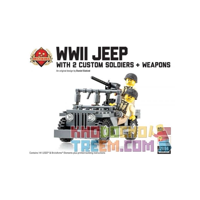 BRICKMANIA 2084_MEGA Xếp hình kiểu Lego MILITARY ARMY WWII Jeep Megaton Bundle World War II Jeep Megaton Bundle Gói Xe Jeep Megaton Trong Thế Chiến II 141 khối BRICKMANIA 2084_MEGA Xếp hình kiểu Lego MILITARY ARMY WWII Jeep Megaton Bundle World War II Jeep Megaton Bundle Gói Xe Jeep Megaton Trong Thế Chiến II 141 khối