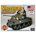 BRICKMANIA 221 non Lego M4A3 (76) VỚI XE TĂNG SHERMAN VVSS bộ đồ chơi xếp lắp ráp ghép mô hình Military Army M4A3(76)W VVSS SHERMAN Quân Sự Bộ Đội 823 khối