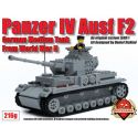 BRICKMANIA 216G non Lego XE TĂNG BỐN bộ đồ chơi xếp lắp ráp ghép mô hình Military Army PANZER IV AUSF F2 Quân Sự Bộ Đội 720 khối