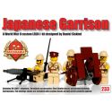 BRICKMANIA 233 non Lego NHÀ TÙ NHẬT BẢN bộ đồ chơi xếp lắp ráp ghép mô hình Military Army JAPANESE GARRISON Quân Sự Bộ Đội 68 khối
