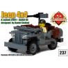 BRICKMANIA 237 non  XE JEEP 4 × bộ đồ chơi xếp lắp ráp ghép mô hình Military Army JEEP 4×4 Quân Sự Bộ Đội 149 khối