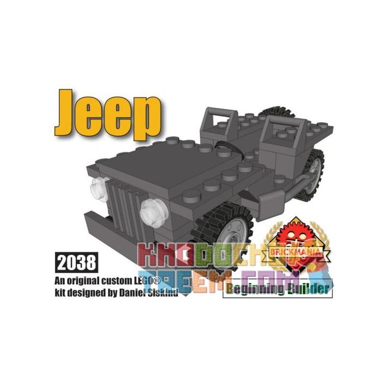BRICKMANIA 238 Xếp hình kiểu Lego MILITARY ARMY Beginning Builder Jeep Start To Build A Jeep Bắt đầu Chế Tạo Một Chiếc Xe Jeep 49 khối BRICKMANIA 238 Xếp hình kiểu Lego MILITARY ARMY Beginning Builder Jeep Start To Build A Jeep Bắt đầu Chế Tạo Một Chiếc Xe Jeep 49 khối