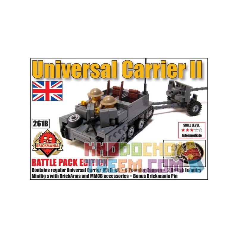 BRICKMANIA 260B Xếp hình kiểu Lego MILITARY ARMY Universal Carrier MK II Battle Pack Edition Universal Vehicle Mk II Battle Pack Edition Phiên Bản Gói Chiến đấu Universal Vehicle Mk II 363 khối BRICKMANIA 260B Xếp hình kiểu Lego MILITARY ARMY Universal Carrier MK II Battle Pack Edition Universal Vehicle Mk II Battle Pack Edition Phiên Bản Gói Chiến đấu Universal Vehicle Mk II 363 khối