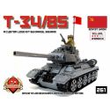 BRICKMANIA 261 non Lego BỘ XÂY DỰNG NÂNG CAO T-34 85 bộ đồ chơi xếp lắp ráp ghép mô hình Military Army T-34/85 PREMIUM BUILDING KIT Quân Sự Bộ Đội