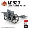 BRICKMANIA 2004 non  SÚNG BỘ BINH M1927 LOẠI 76MM bộ đồ chơi xếp lắp ráp ghép mô hình Military Army M1927 76MM REGIMENTAL GUN Quân Sự Bộ Đội 34 khối
