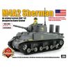 BRICKMANIA 288 non  XE TĂNG M4A2 SHERMAN bộ đồ chơi xếp lắp ráp ghép mô hình Military Army M4A2 SHERMAN  Quân Sự Bộ Đội 411 khối