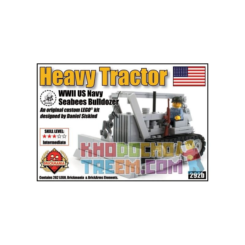 BRICKMANIA 292B Xếp hình kiểu Lego MILITARY ARMY USN Heavy Tractor Máy Kéo Hạng Nặng USN 262 khối BRICKMANIA 292B Xếp hình kiểu Lego MILITARY ARMY USN Heavy Tractor Máy Kéo Hạng Nặng USN 262 khối