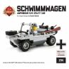 BRICKMANIA 294 non  XE LỘI NƯỚC VW166 bộ đồ chơi xếp lắp ráp ghép mô hình Military Army SCHWIMMWAGEN Quân Sự Bộ Đội 76 khối