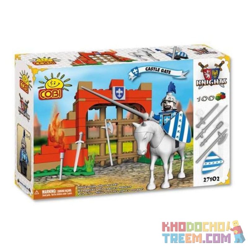 COBI 27102 Xếp hình kiểu Lego CASTLE Castle Gate Cổng Lâu đài 100 khối COBI 27102 Xếp hình kiểu Lego CASTLE Castle Gate Cổng Lâu đài 100 khối