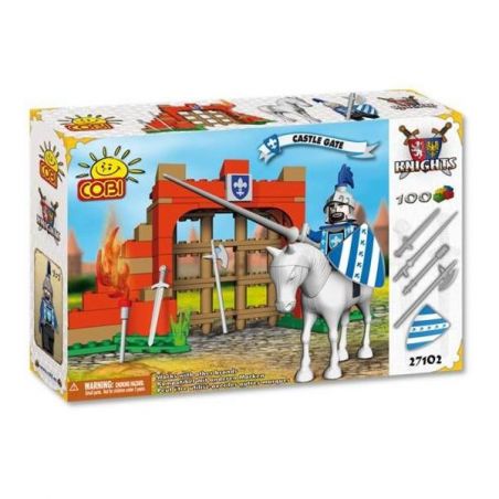COBI 27102 non  CỔNG LÂU ĐÀI bộ đồ chơi xếp lắp ráp ghép mô hình Medieval Castle CASTLE GATE Chiến Tranh Trung Cổ 100 khối