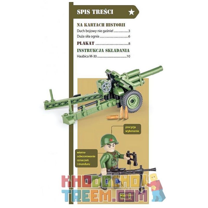 COBI WD-5570 5570 WD5570 non  LỰU PHÁO M-30-TRẬN BERLIN SỐ 21 bộ đồ chơi xếp lắp ráp ghép mô hình Military Army HOWITZER M-30 BATTLE OF BERLIN NO. 21 Quân Sự Bộ Đội 100 khối