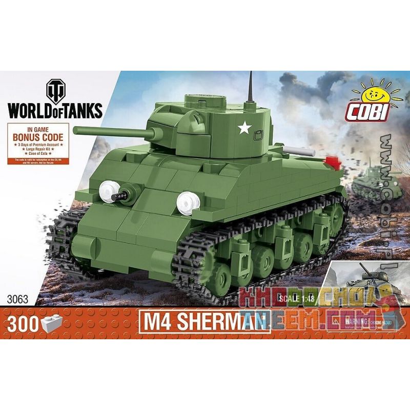 COBI 3063 Xếp hình kiểu Lego MILITARY ARMY M4 Sherman Tank Xe Tăng M4 Sherman 300 khối COBI 3063 Xếp hình kiểu Lego MILITARY ARMY M4 Sherman Tank Xe Tăng M4 Sherman 300 khối