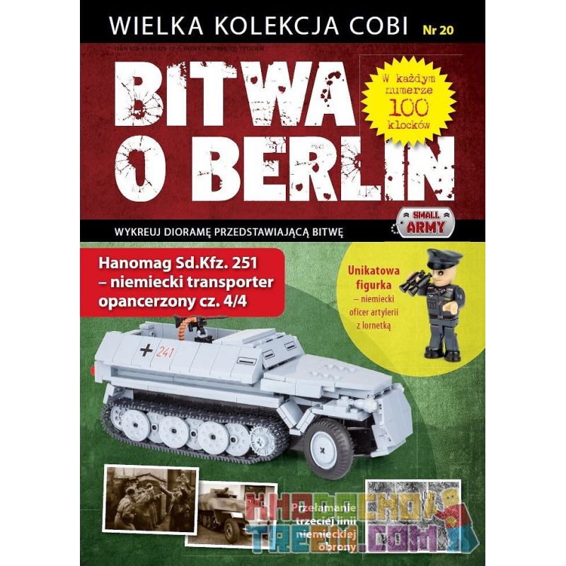 COBI WD-5566 5566 WD5566 WD-5568 5568 WD5568 WD-5569 5569 WD5569 WD-5567 5567 WD5567 non  SDKFZ 251 XE CHẠY MỘT NỬA-TRẬN BERLIN SỐ 17 18 19 20 bộ đồ chơi xếp lắp ráp ghép mô hình Military Army HANOMAG SD.KFZ. 251 - BATTLE OF BERLIN NO. 17/18/19/20 Quân Sự Bộ Đội 400 khối