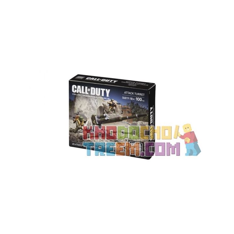 MEGA BLOKS 6819 non Lego THÁP PHÁO TẤN CÔNG bộ đồ chơi xếp lắp ráp ghép mô hình Call Of Duty ATTACK TURRET 100 khối